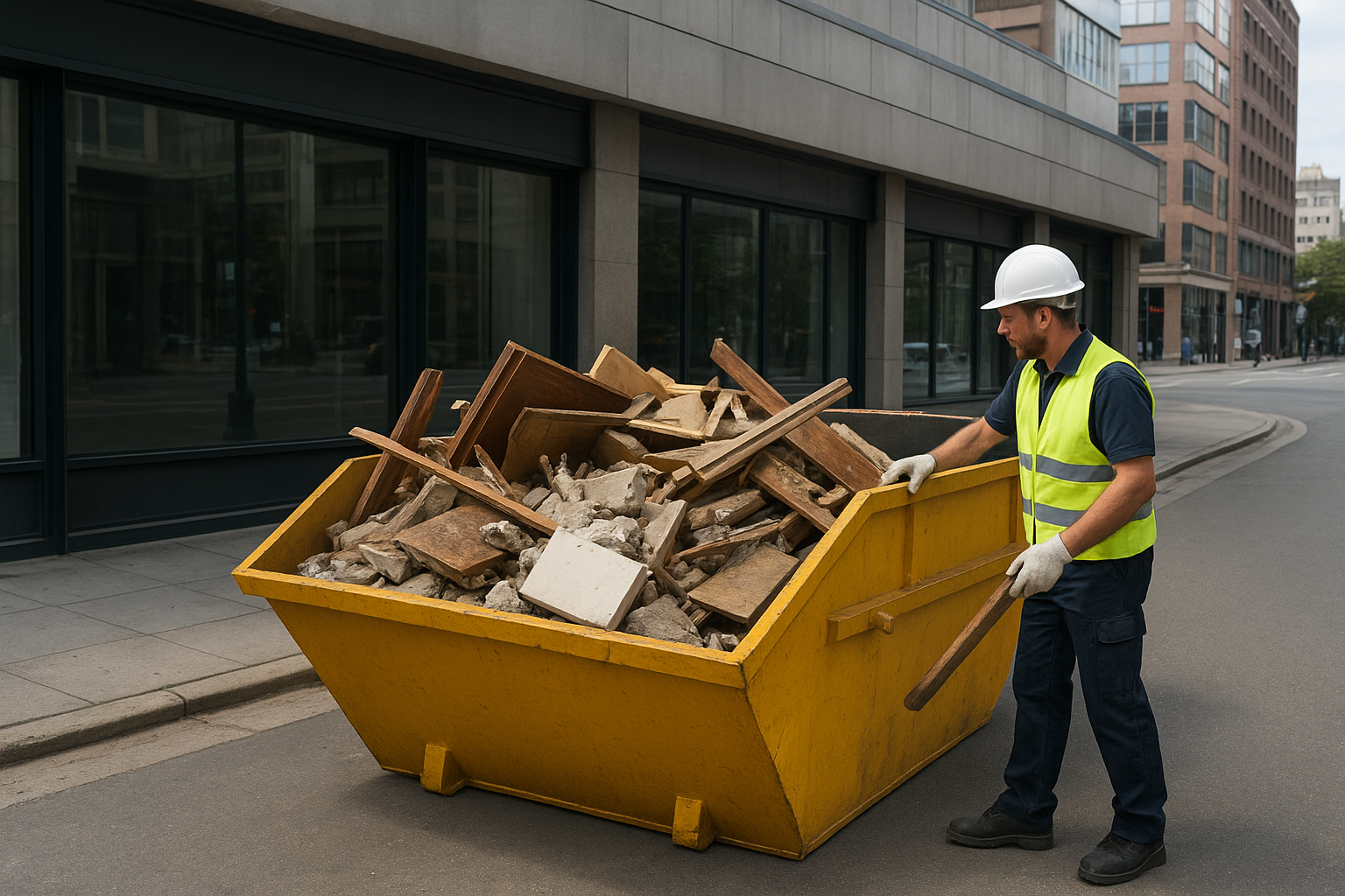 Caminhão de entrega de caçamba