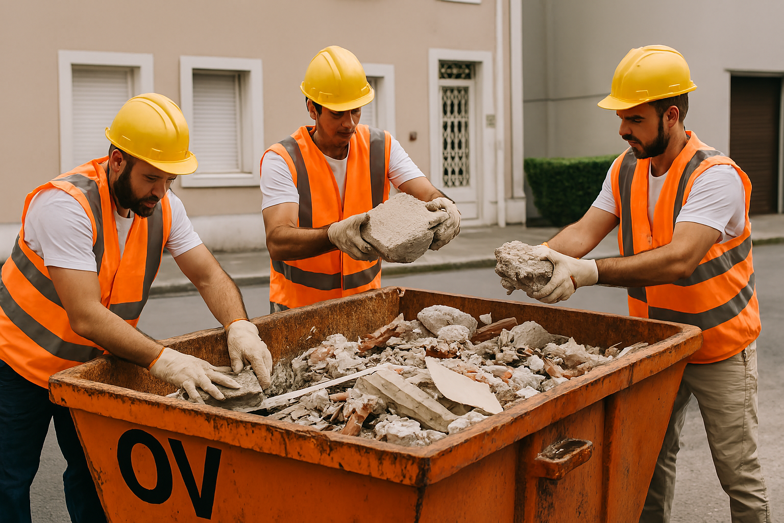 Remoção de entulho pós-obra